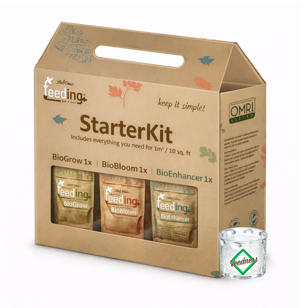 Green House Feeding Bio Starter Set mit BioGrow, BioBloom und BioEnhancer Dünger für Pflanzenpflege.