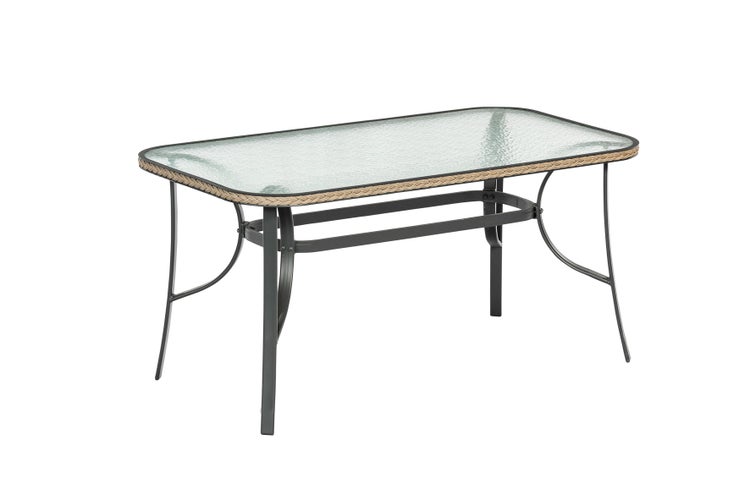 Roma Gartentisch, 150 x 80 cm, Natur, Aluminium