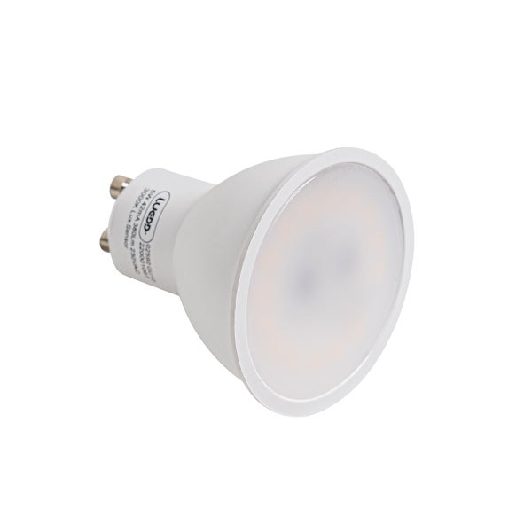 LED Reflektorlampe GU10 mit 5 Watt, 380 Lumen, 3000 Kelvin und integriertem Tag Nacht Sensor.