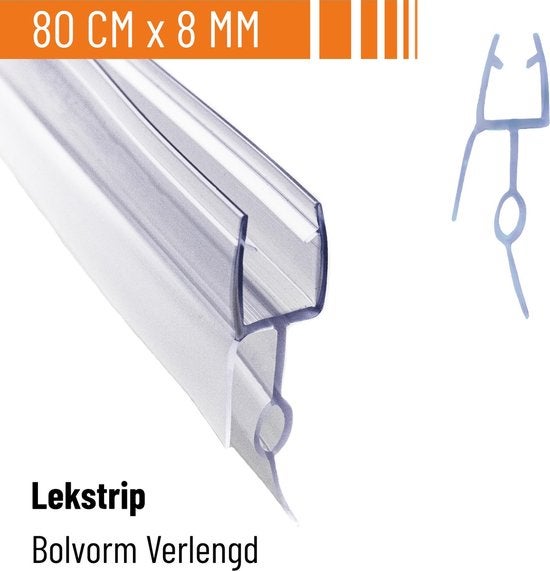 Simple Fix Duschdichtung - 80cm x 8mm - Dichtung für 6-8mm Glasturen - Duschtürdichtung