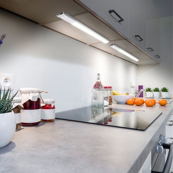 LED Unterbauleuchte, silber-titan, LED/10W
