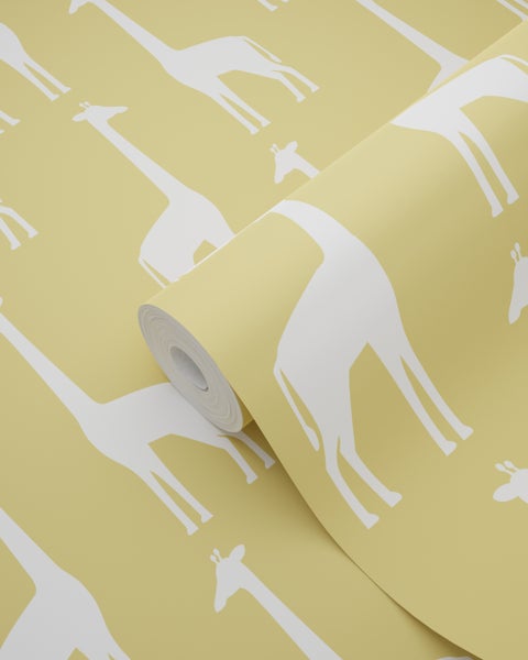 Tapetenrolle mit Giraffenmuster