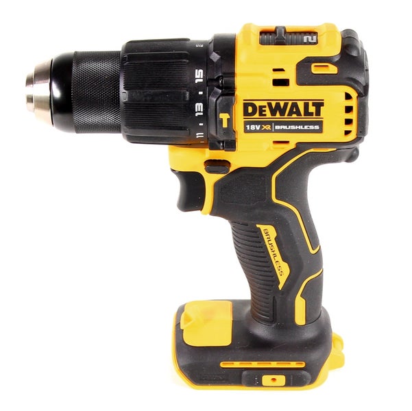 DeWalt bürstenloser Akku-Schlagbohrschrauber, 18 Volt, mit Schnellspannbohrfutter und ergonomischem Griff.