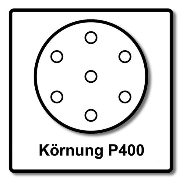 Festool STF D150/48 Schleifscheiben Granat P400 150 mm 200 Stk. ( 2x 575172 ) für RO 150, ES 150, ETS 150, ETS EC 150, LEX 150, WTS 150, HSK-D 150