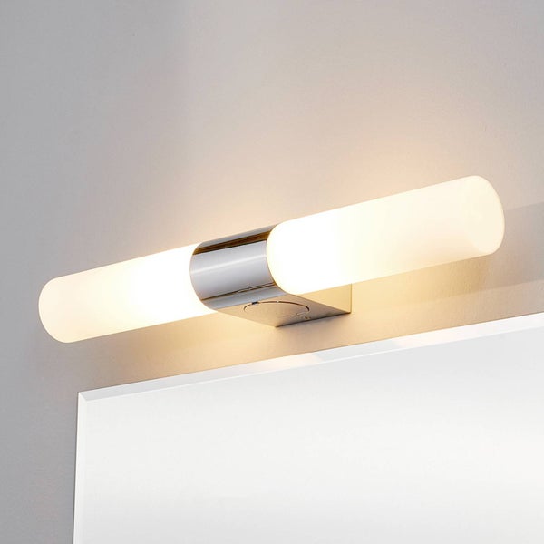 Lindby Wandleuchte, Wandlampe Bad Ziva (spritzwassergeschützt (Modern) in Chrom aus Metall (2 flammig E14) - Wandleuchten Spiegelleuchte Badezimmer Wandbeleuchtung Badezimmerleuchte