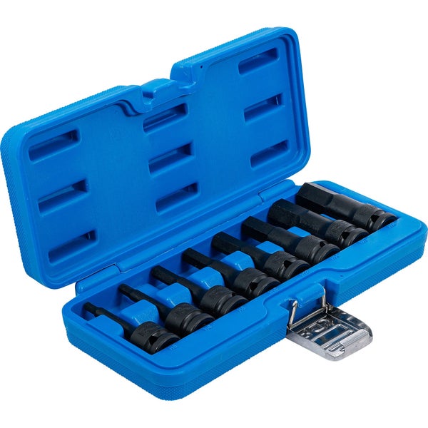 BGS Kraft-Bit-Einsatz-Satz Antrieb innenvierkant 12,5 mm (1/2) Innensechskant 5 - 19 mm 8tlg. - 5481