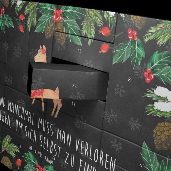 Mr. & Mrs. Panda Befüllbarer Adventskalender Alpaka Stolz - Schwarz