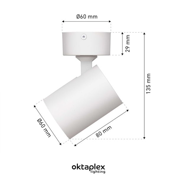 Bora Deckenstrahler LED GU10 warmweiss 450lm 2,5W schwenkbar 1-flammig weiß Lampe Wohnlicht Spotbalken Schlafzimmerlicht Deckenleuchte