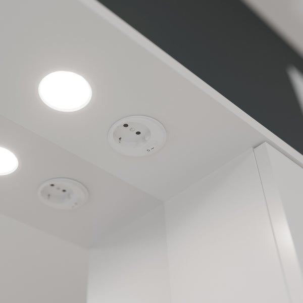 Möbelset für das Badezimmer auf Füßen mit Beleuchtung | Easy