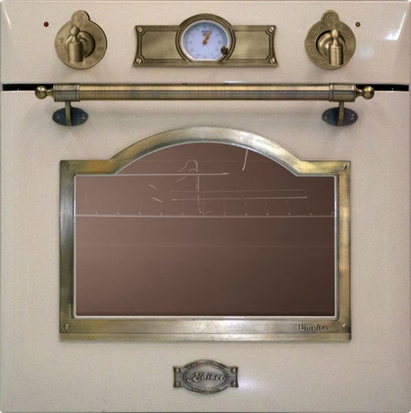 Kaiser Empire Backofen im Retro Design mit analogen Bedienelementen und Sichtfenster