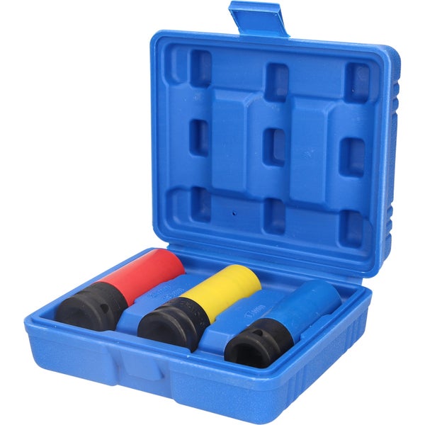 BRILLIANT TOOLS 1/2 Alu-Felgen-Kraft-Stecknuss-Satz 17 / 19 / 21 mm 3tlg. - BT691005