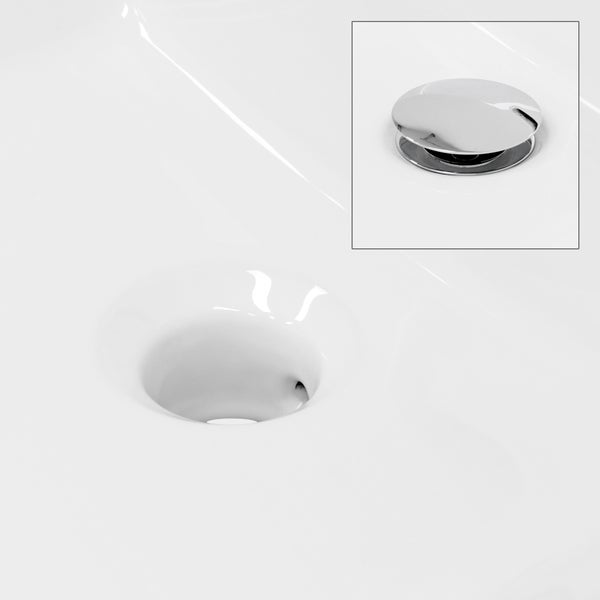 ECD Germany Waschbecken Waschtisch - 605x365x130 mm - aus Keramik - Eckig - Weiß - Aufsatzbecken Aufsatzwaschbecken Waschschale Handwaschbecken Aufsatzwaschtisch Spülbecken Wasserfall Waschschüssel