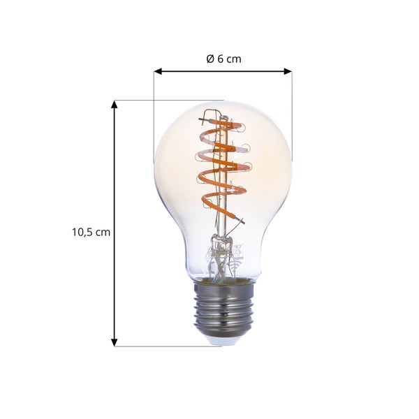 LUUMR LED E27 Smart Led Leuchtmittel A60 in Creme aus Glas (E27) - Home