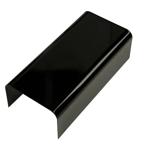 Schwarze Kabelabdeckung aus Metall