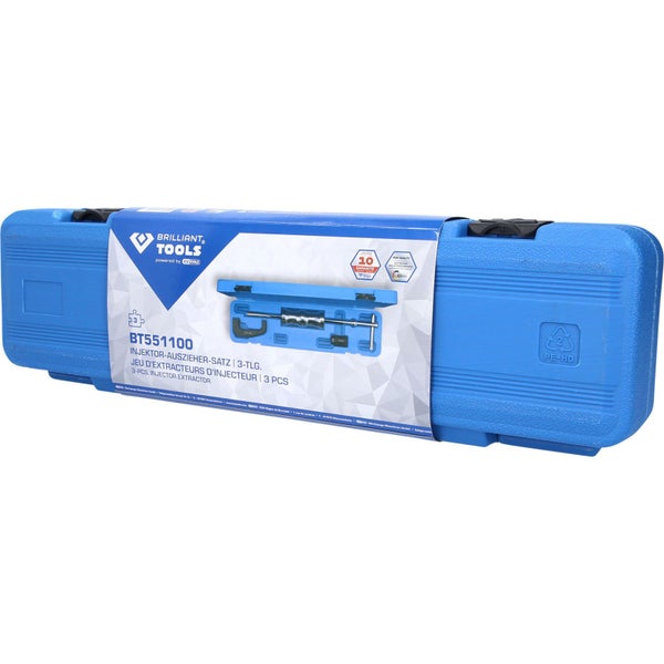 Einspritzdüsen Demontage Werkzeugsatz, passend für Mercedes Benz CDI OM611, OM612, OM613, 3-teilig, inklusive Demontagewerkzeug und Aufbewahrungskoffer