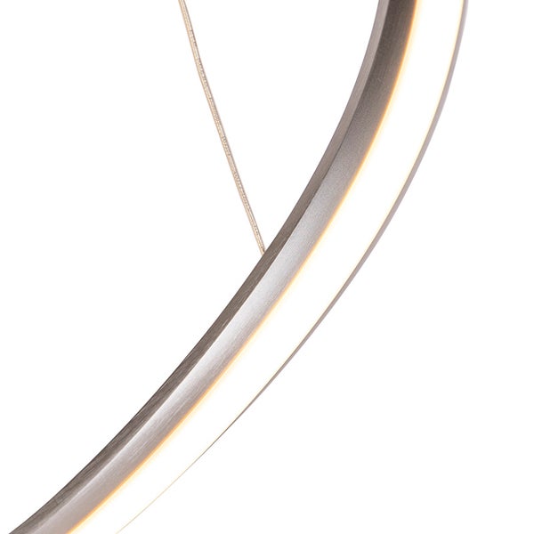 Detail einer Ringlampe mit LED-Beleuchtung