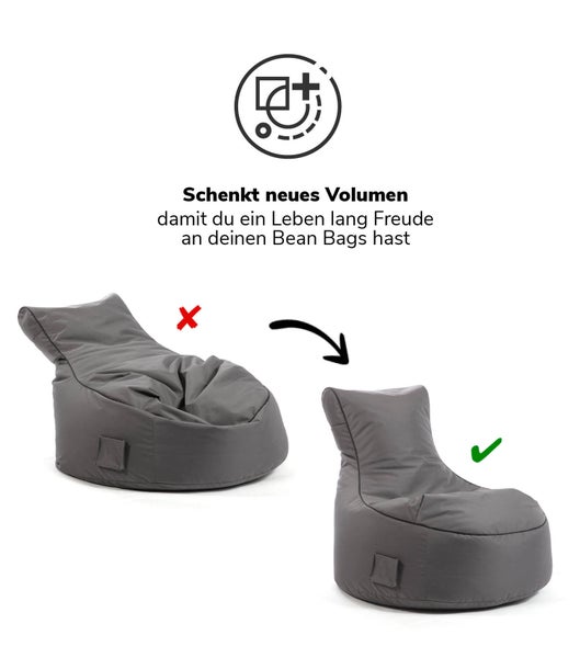 mokebo Sitzsack-Füllung ca. 100 Liter ‘Der Nachfüller’, EPS-Perlen Nachfüllpack und Sitzsack Füllmaterial