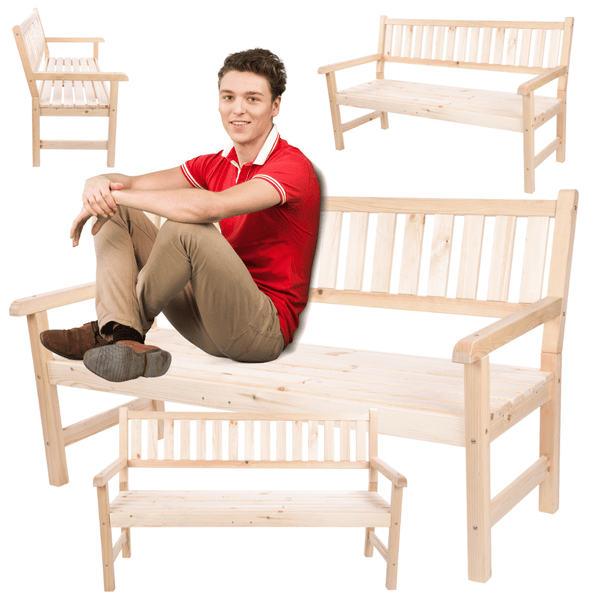 Gartenbank Grana HxBxT 90x154x70cm Ohne Abdeckung Natur