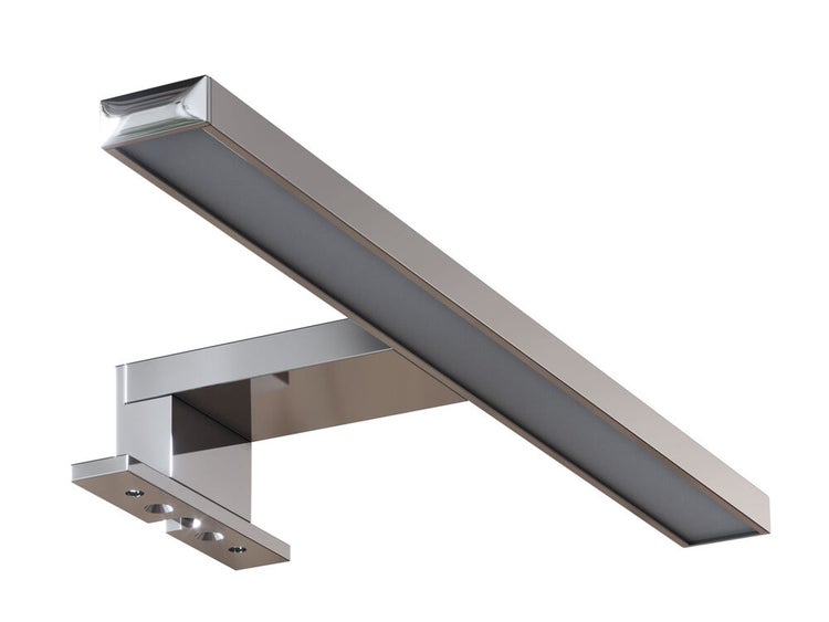 Moderne LED Spiegelleuchte aus Metall zur Wandmontage