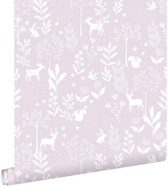 Tapete mit Waldtiermuster