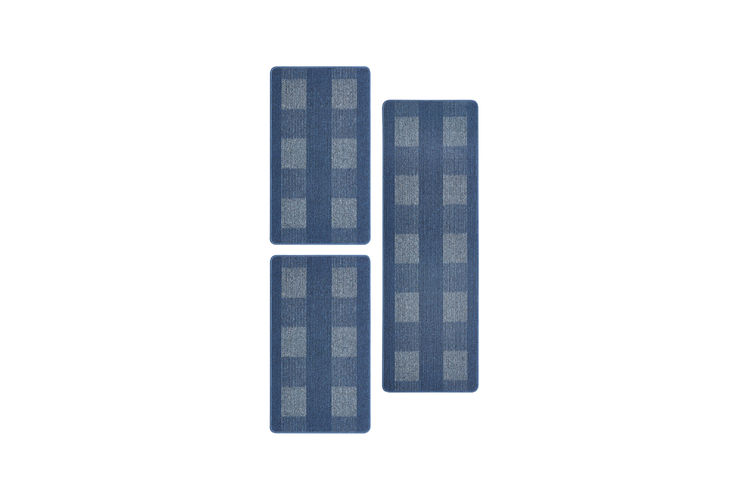 Bettumrandung Avallon 2 x 67 x 120 cm und 1 x 67 x 200 cm in Blau