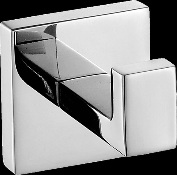 Moderner quadratischer Handtuchhaken aus Metall für das Badezimmer zur Wandmontage