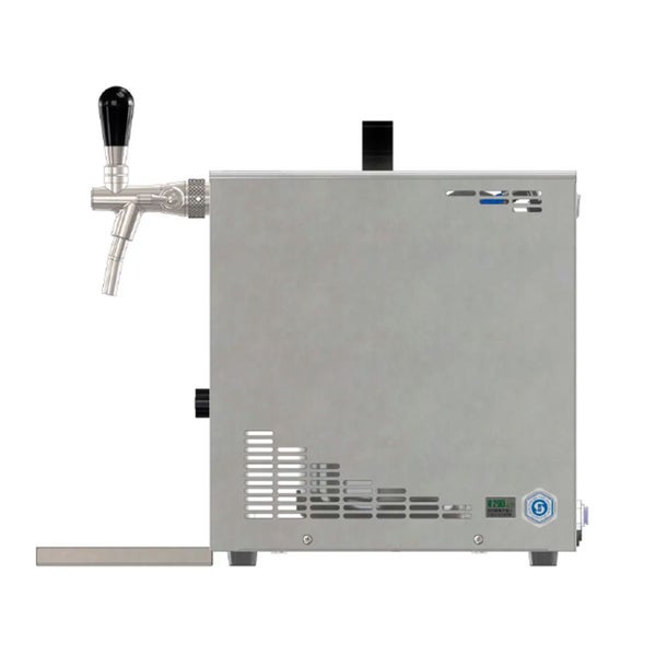 Zapfanlage für den Heimgebrauch mit Zapfhahn und Abtropfschale