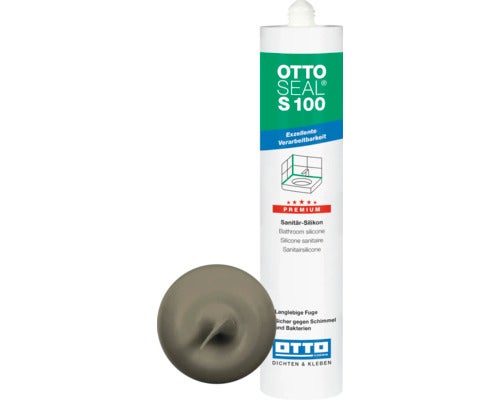 OTTOSEAL S 100 Sanitärsilikon C8681 matt sanitärgrau 300 ml