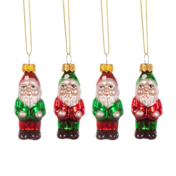 Mini-Zwerg Weihnachtskugel (Set4) - Sass & Belle