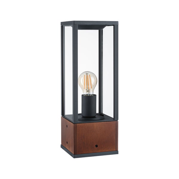 Lichtobjekt Timba IP44 eckig 400mm max. 60W 230V Holz E27 Holz