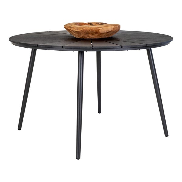 Atlanta Gartentisch Ø120cm Nonwood schwarz. 120 X 120 X 74 cm