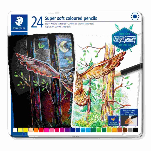 STAEDTLER Schreib- und Zeichbedarf 149C Super weicher Farbstift, 24er Set