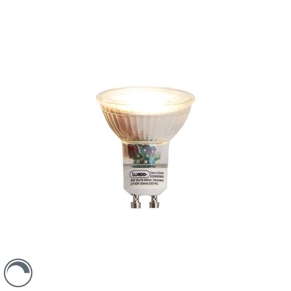 Dimmbare LED-Lampe GU10 6W 450 lm 2700K
