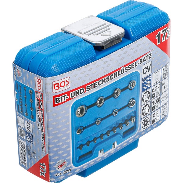 Blauer Werkzeugkasten mit BGS Technic Logo