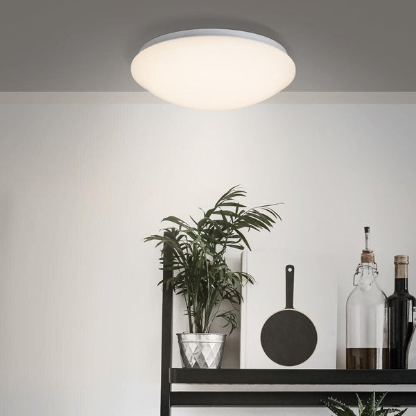 LED Deckenleuchte Fakir in Weiß 12W 1300lm mit Bewegungsmelder