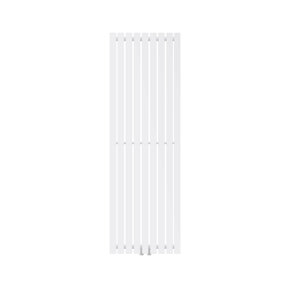 LuxeBath Designheizkörper Stella 1400 x 480 mm, Weiß, Paneelheizkörper mit Mittelanschluss, Einlagig, Flach, Vertikal, Badheizkörper Röhrenheizkörper Flachheizkörper Badezimmer Heizung Bad Wandheizung