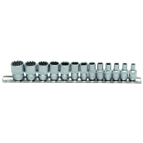 BGS 13tlg. Gear Lock Steckschlüssel-Einsätze 6,3 mm (1/4) - 2150