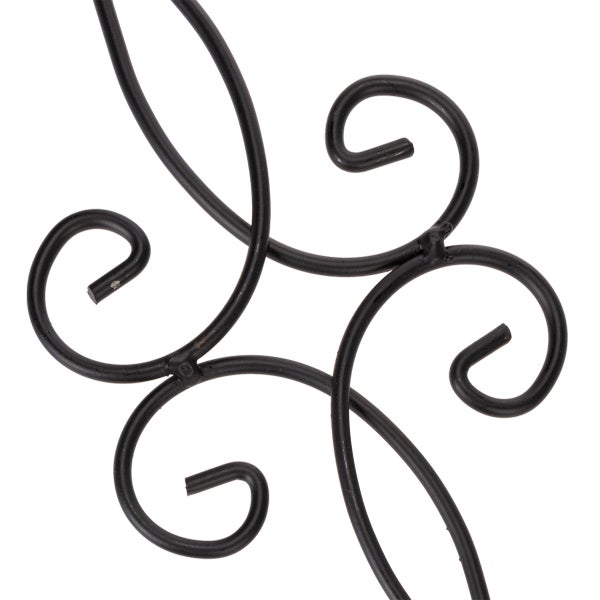 Detailaufnahme einer Rankhilfe aus Metall