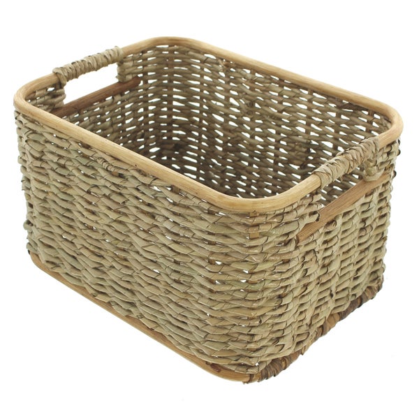 FRANK FLECHTWAREN | Füllkorb Schilfstroh, klein, RATTAN, 33 x 25 x 19 cm