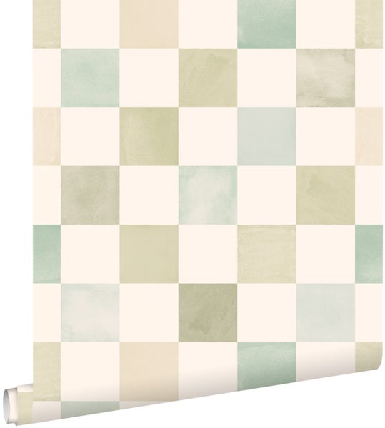 Tapetenrolle mit Karomuster