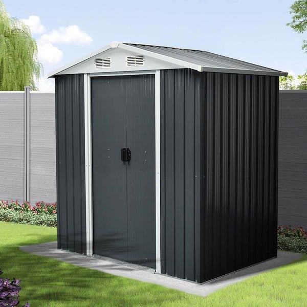 Home Deluxe - Geräteschuppen BOHIO - Größe: L - Maße 204 x 131 x 190 cm , Raumfläche 2,5 m², inkl. Fundament I Gerätehaus Gartenschuppen Gartenschrank