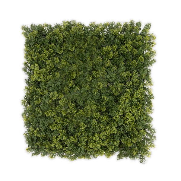 FLOORDIREKT Pflanzenwand - Houttuynia-cordata - Kunstpflanzenwand zur Dekoration - 50 x 50 cm
