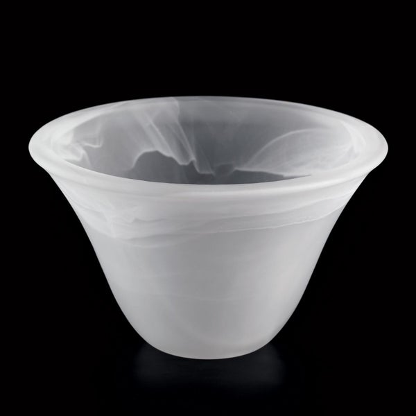 Ersatzglas für Leuchte in Schalenform aus mattem Alabasterglas