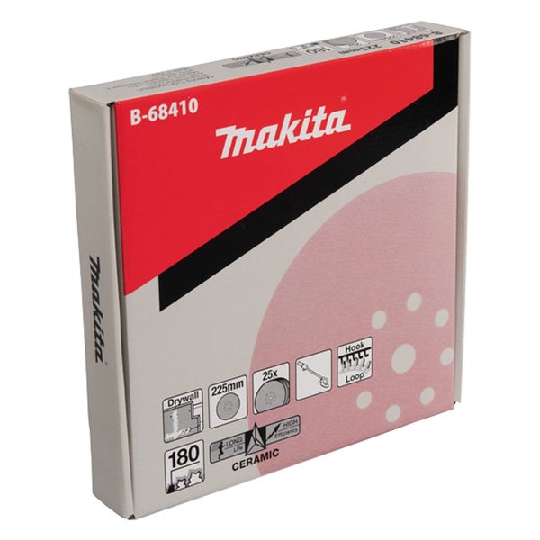 Makita Schleifscheiben Set mit 25 Stück und 225 mm Durchmesser im Karton