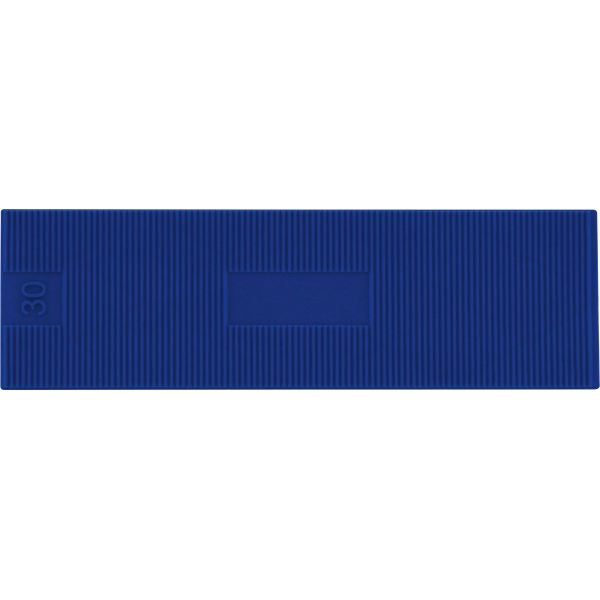 Triuso Unterlegplättchen 100x30x2mm blau Kunststoff - 70 Stück je Verpackungseinheit