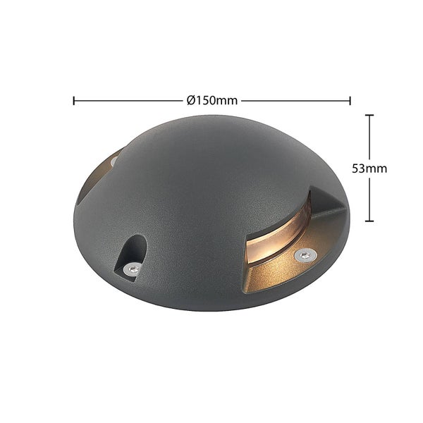 Lindby LED Außenleuchte Huban (wasserdicht (Modern) in Schwarz aus Aluminium (2 flammig, ) - Außenstrahler außen Spot für Garten Terasse Balkon & Haus