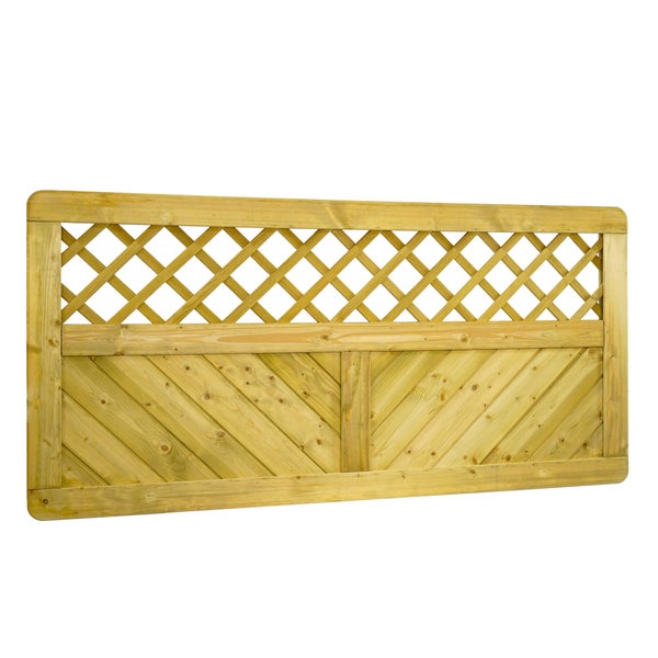 Holzzaunfeld mit Rautenmuster