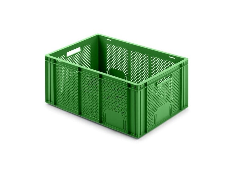 PROREGAL Eurobehälter Obst- und Gemüsekasten HxBxT 27,4 x 40 x 60 cm 54 Liter Grün Obst-Gemüsekiste Obstkorb Transportbox