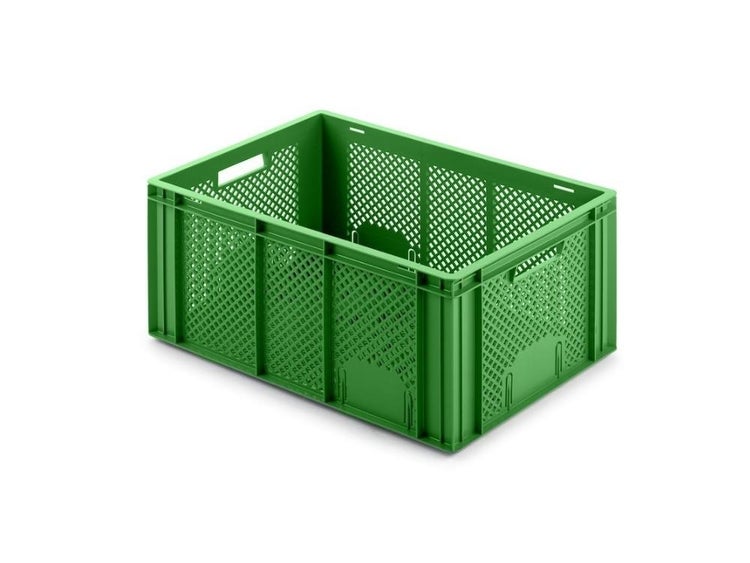 PROREGAL Eurobehälter Obst- und Gemüsekasten HxBxT 274 x 40 x 60 cm 54 Liter Grün Obst-Gemüsekiste Obstkorb Transportbox