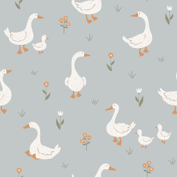 Muster mit Gänse-Motiven